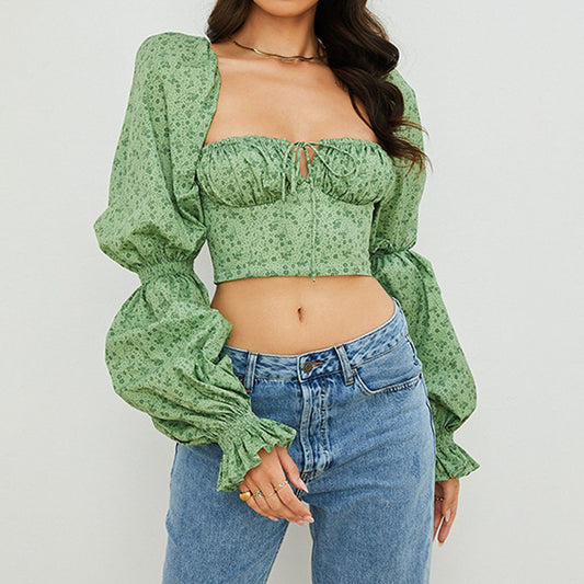 Low Cut Long Sleeve Top